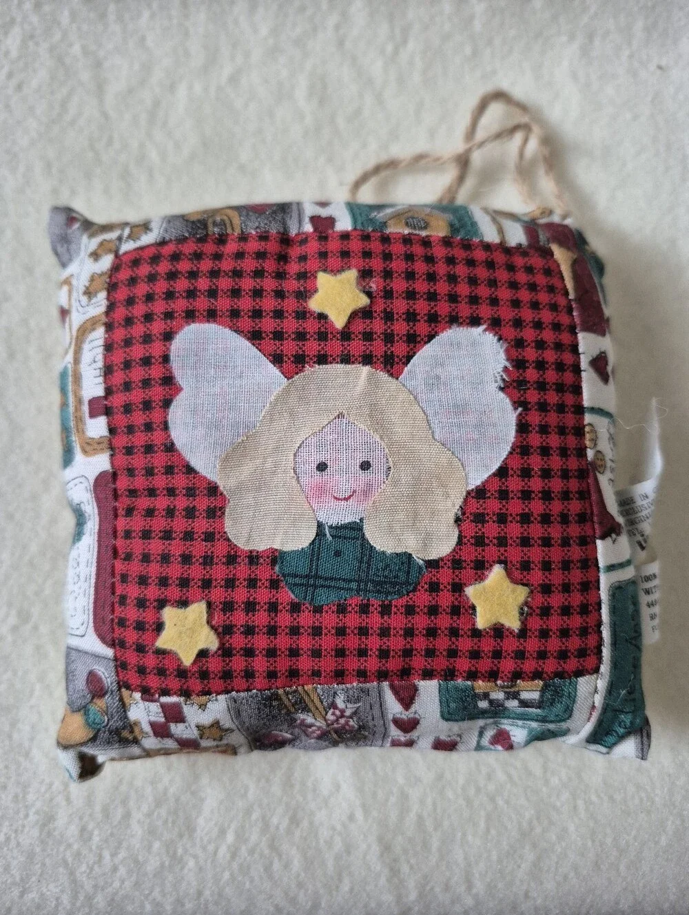 Lillian Vernon Country Pillow Christmas Ornaments-set of 7 100% Cotton